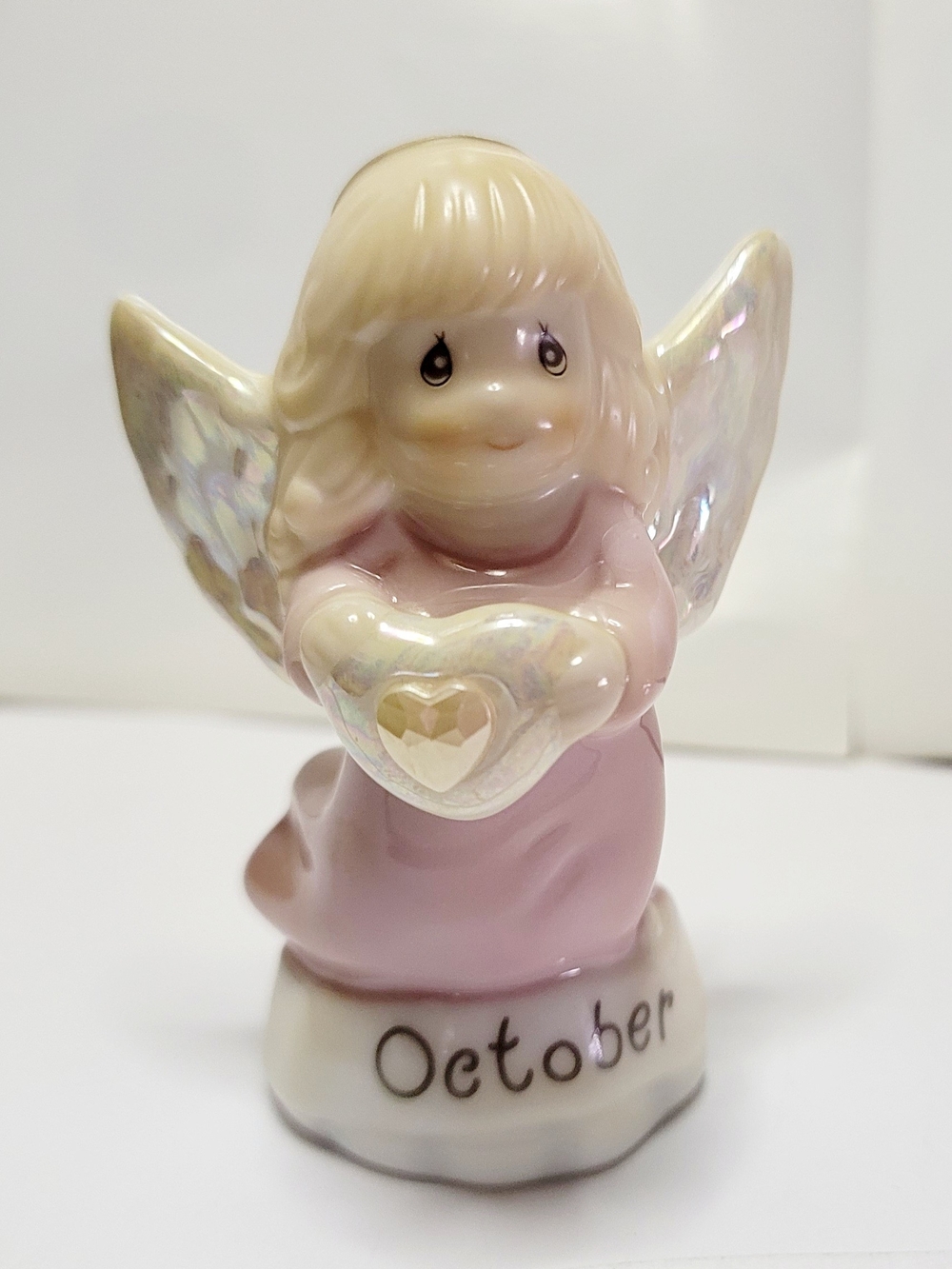 Vintage Precious Moments October Angel Birthstone Figurine
